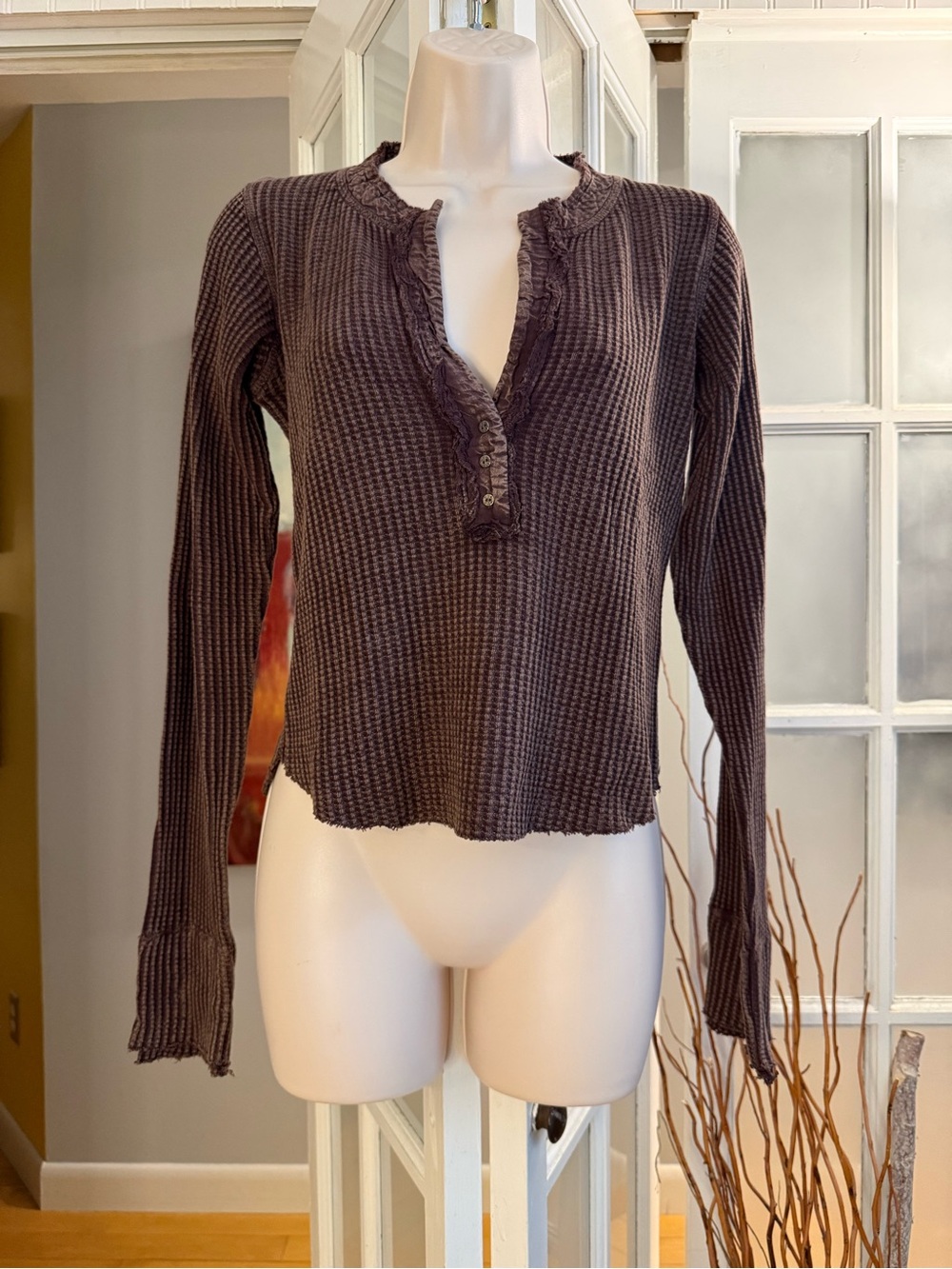 ✨Free People Thermal Henley XS✨